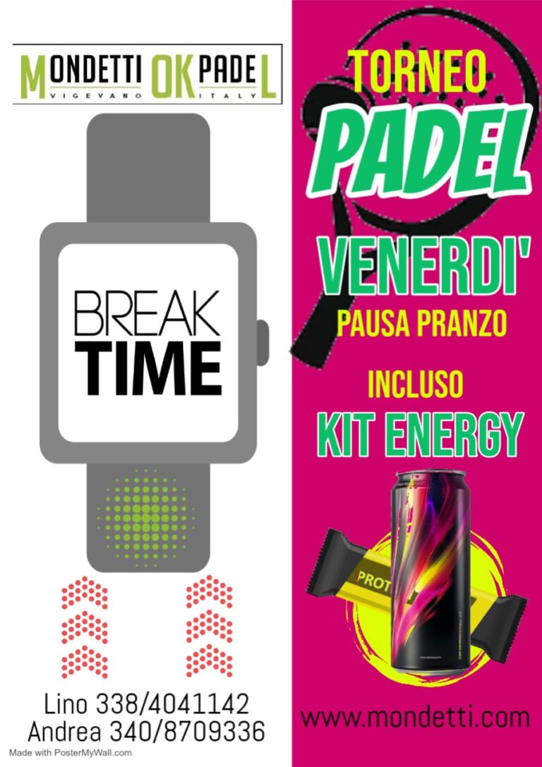 Break Time: Il Torneo Padel della Pausa Pranzo a Vigevano