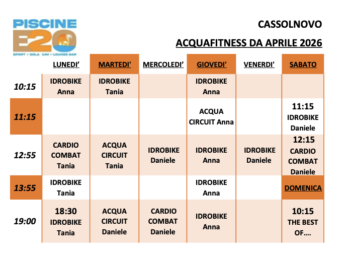 Fitness in Acqua a Cassolnovo