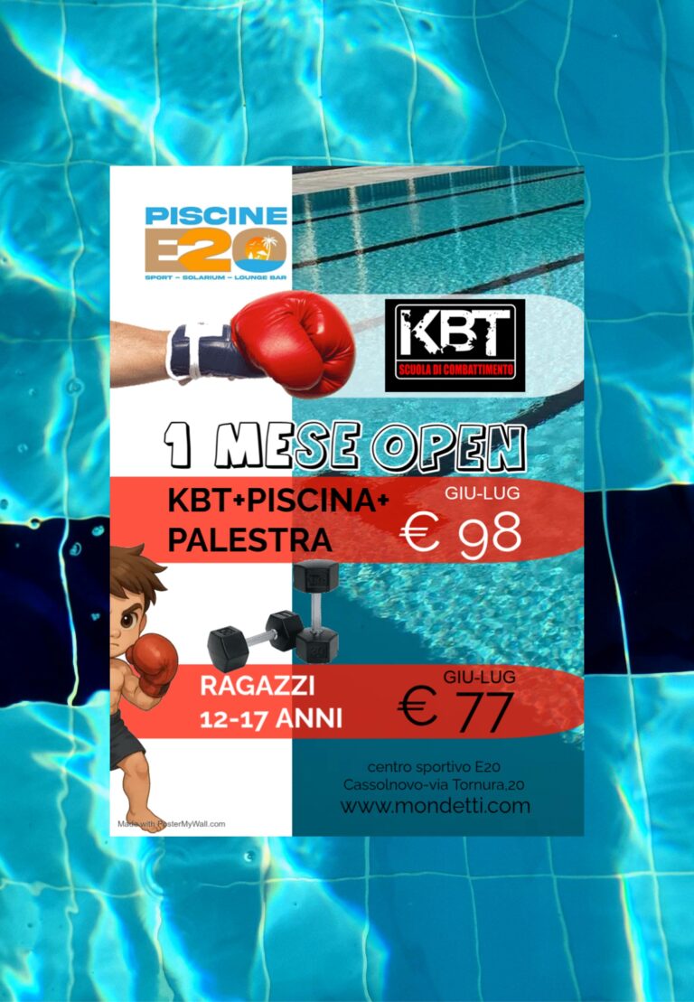 Estate 2026: Fitness, Piscina e Combattimento a Cassolnovo
