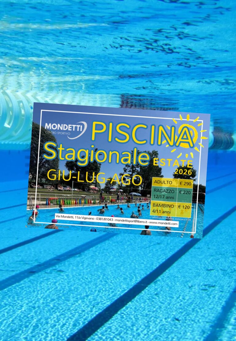 Tuffati nell’Estate 2026: Riapre la Piscina del Centro Sportivo Mondetti!