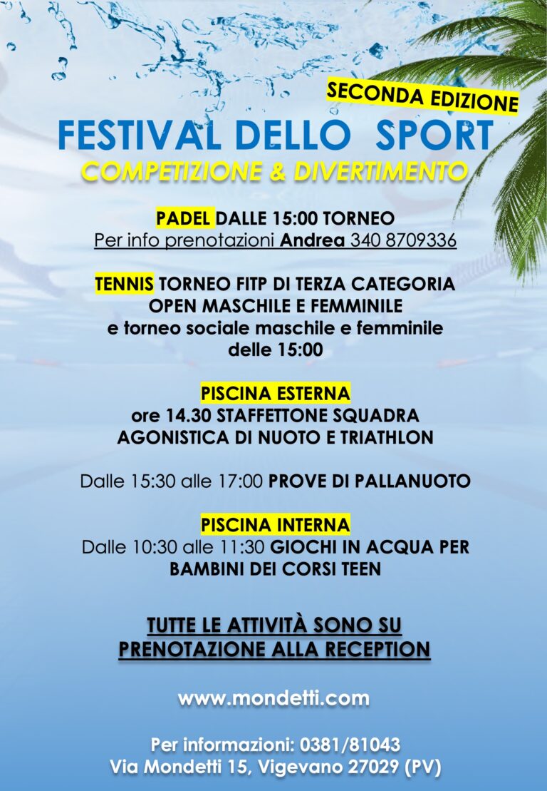 Festival dello Sport a Vigevano: Seconda Edizione
