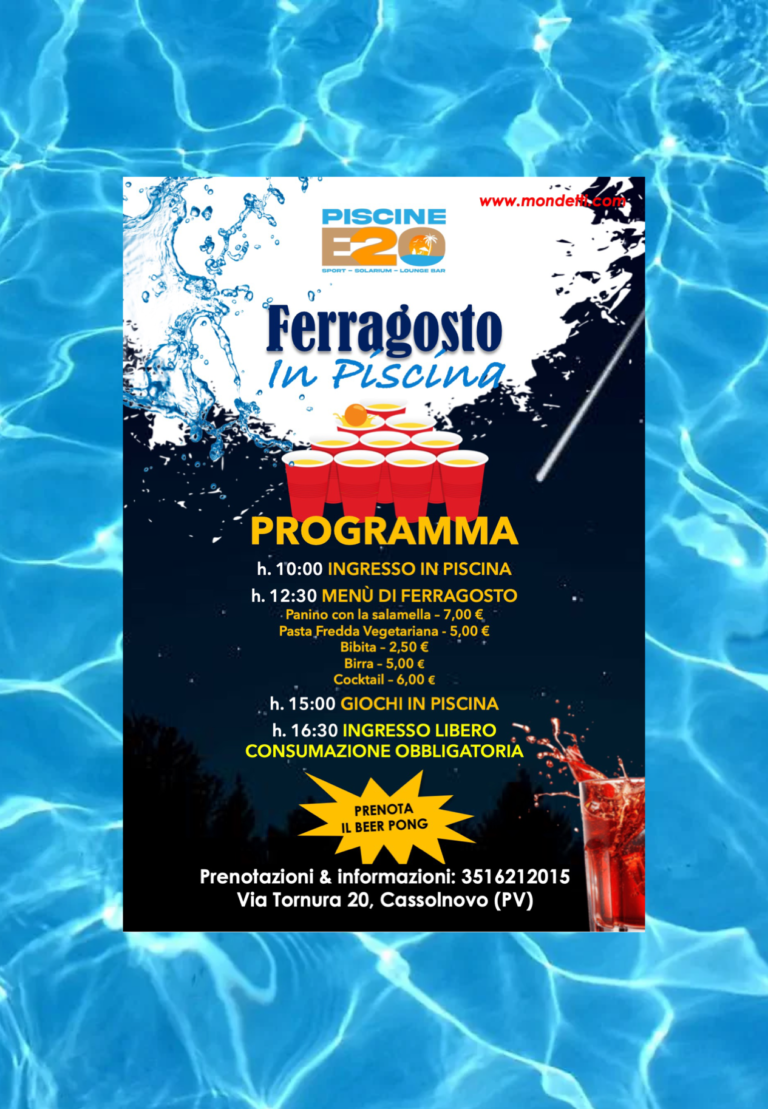 Ferragosto in Piscina a Cassolnovo