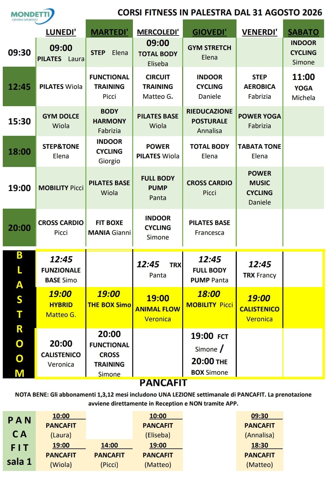 Corsi di Fitness a ter a Vigevano