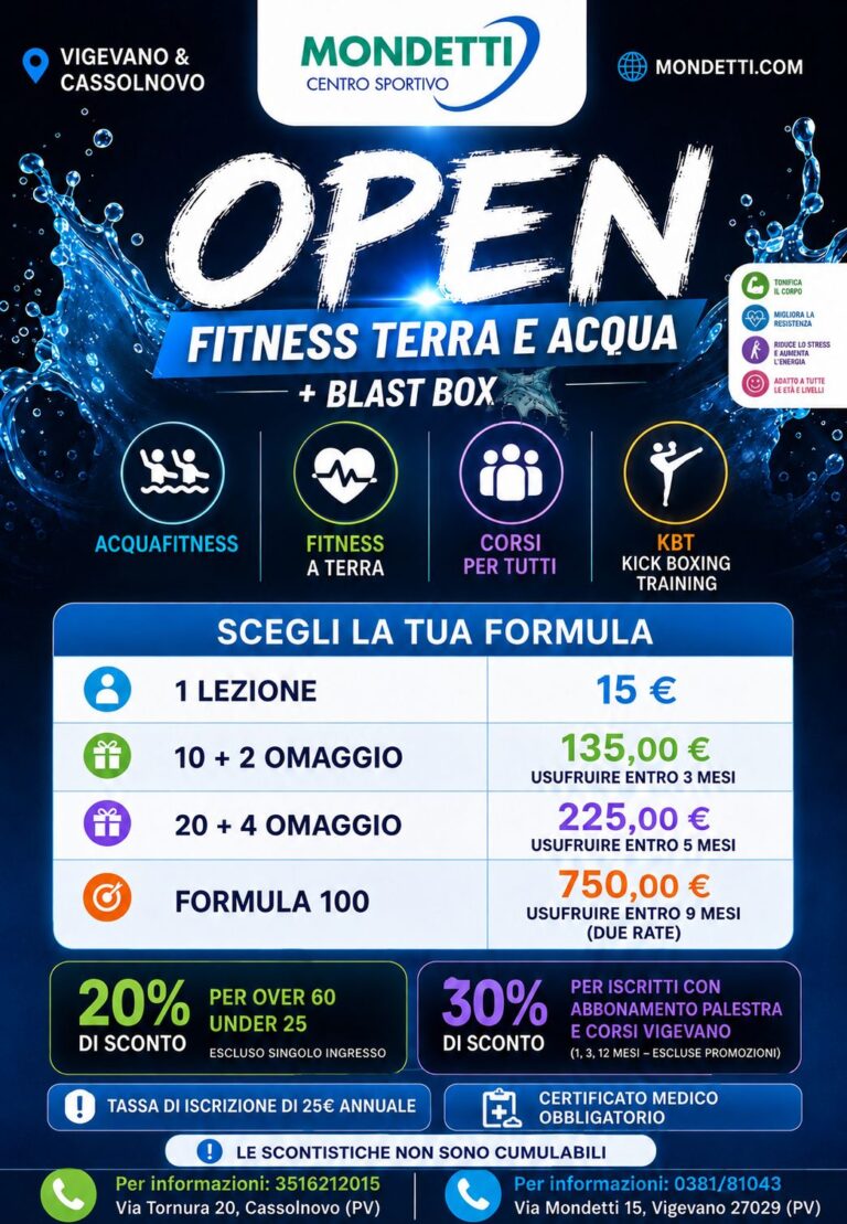 OPEN: Fitness Terra e Acqua + Blast Box
