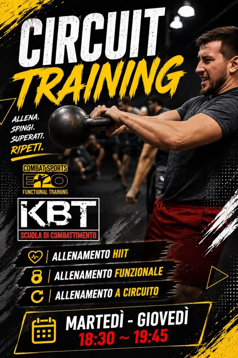 Circuit Training a Cassolnovo - allenamento HIIT e funzionale con kettlebell da KBT e Combat Sports E20