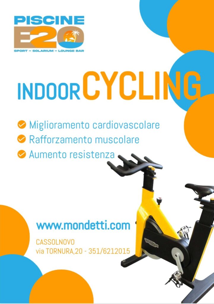 Indoor Cycling Cassolnovo - bike Technogym alle Piscine E20 per cardio, forza e resistenza