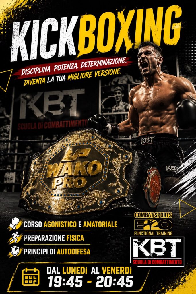 Kickboxing Cassolnovo - corso agonistico e amatoriale KBT dal lunedì al venerdì