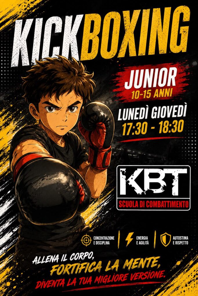 Kickboxing per ragazzi Cassolnovo - corso Junior 10-15 anni KBT