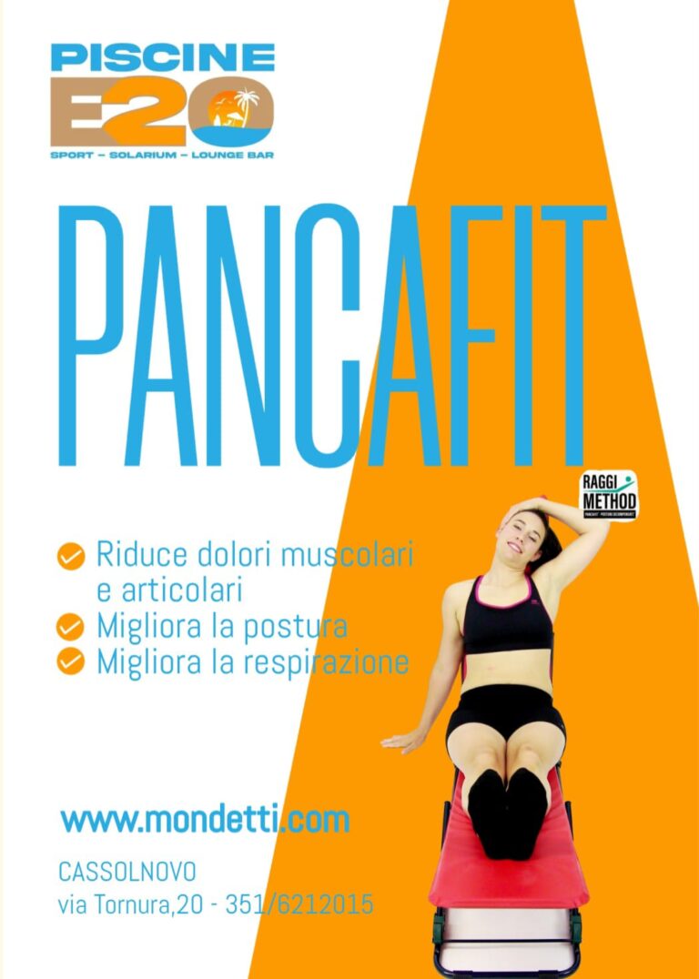 Pancafit a Cassolnovo con metodo Raggi alle Piscine E20 per postura e mal di schiena