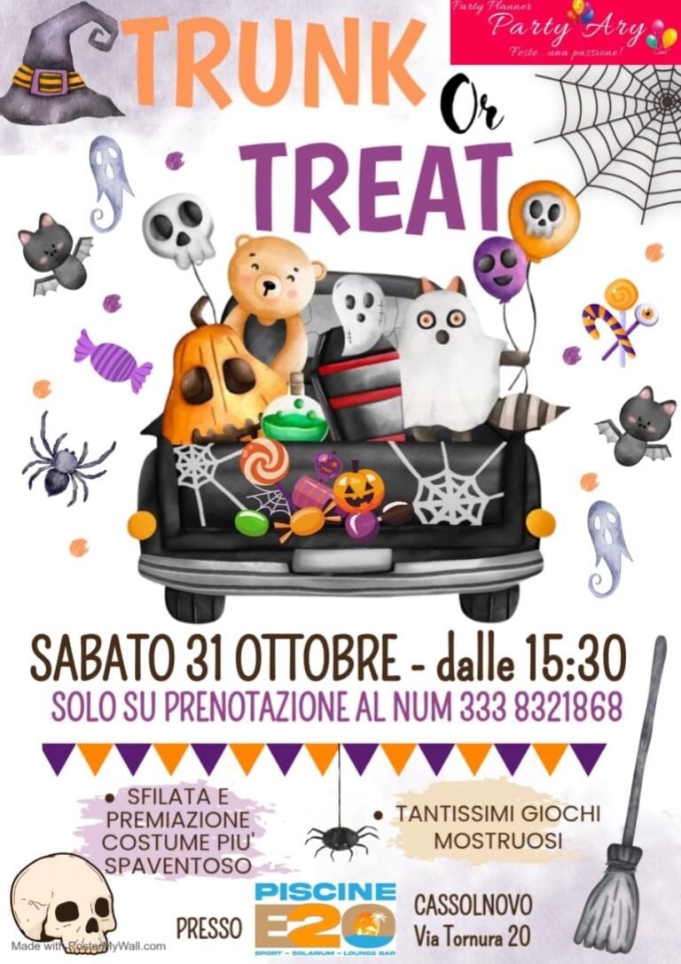 Festa di Halloween alle Piscine E20 a Cassolnovo