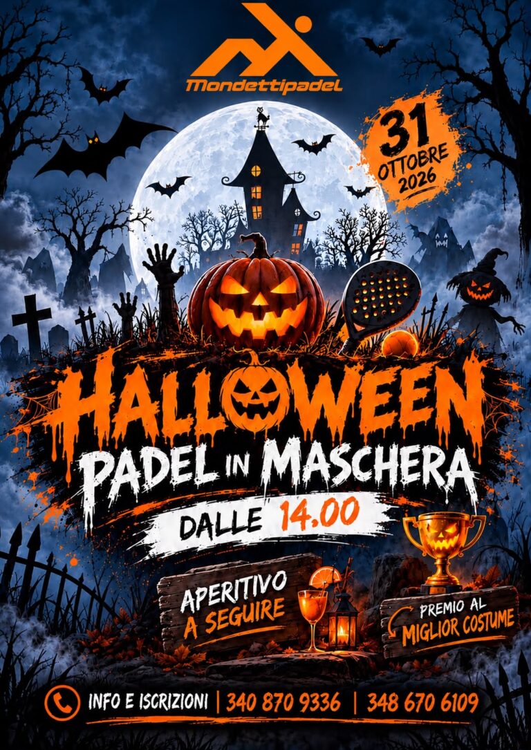 Halloween Padel in Maschera al Mondetti Padel!